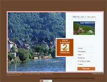 Tablet Screenshot of hotel-les2vallees.com